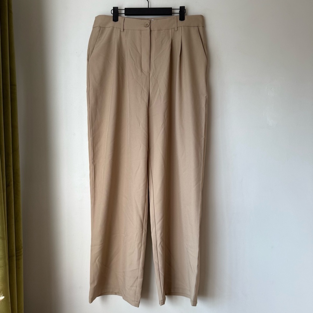 Princess Polly Archer Taupe High Waist Tailored Pants 12